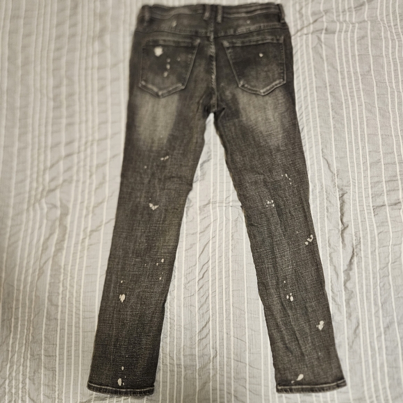 Ninth Hall 28w Men's Lure Distressed Black Jeans - Picture 2 of 11